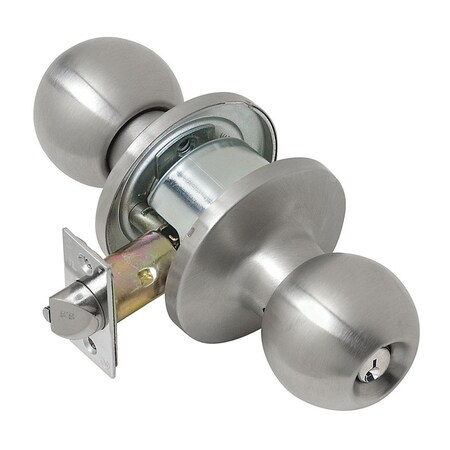 Tell Tell Empire Satin Stainless Steel Entry Lockset 1-3/4 in. CL100053